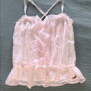 Blush pink Hollister top